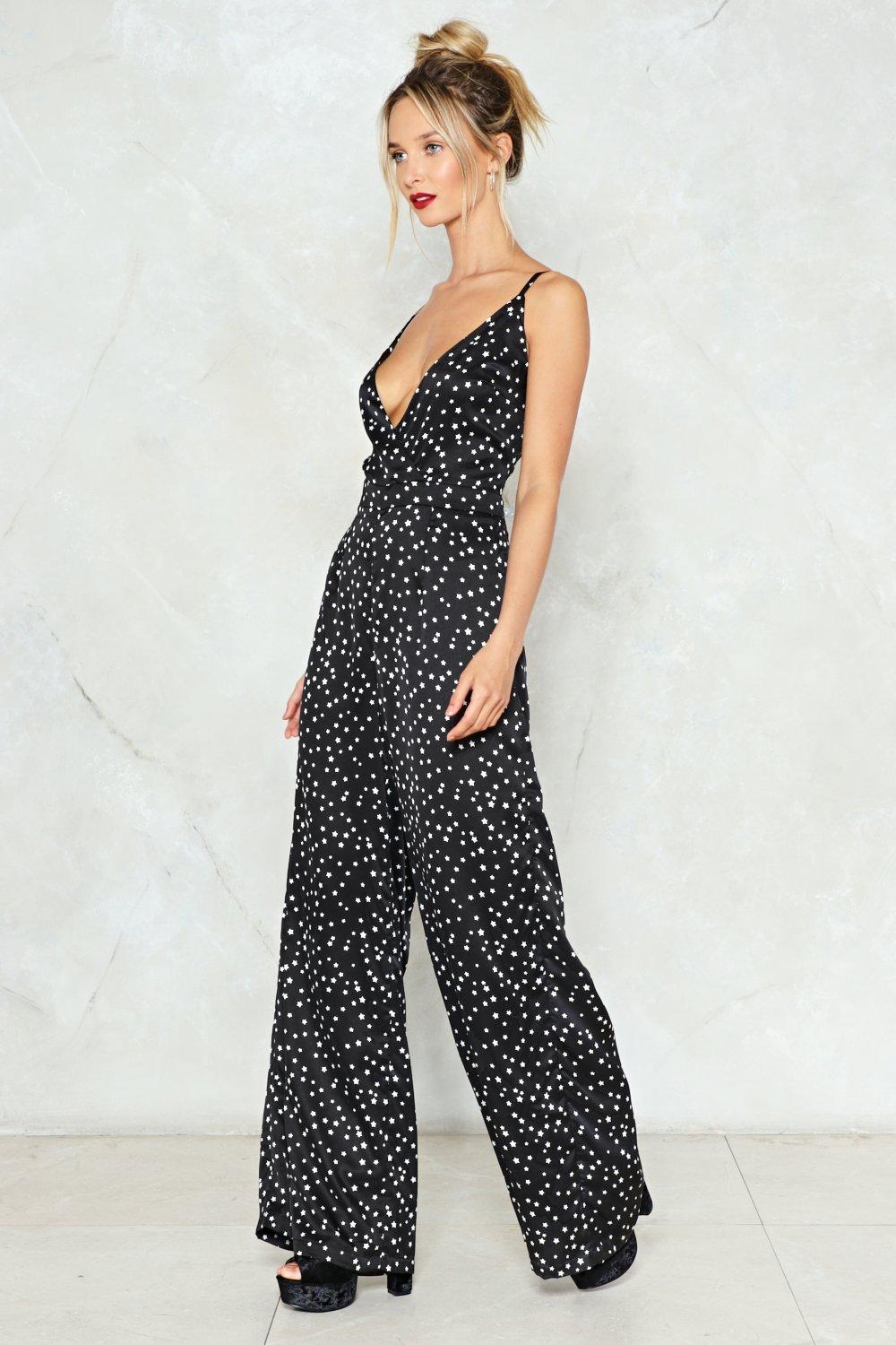 navy jumpsuit with cape