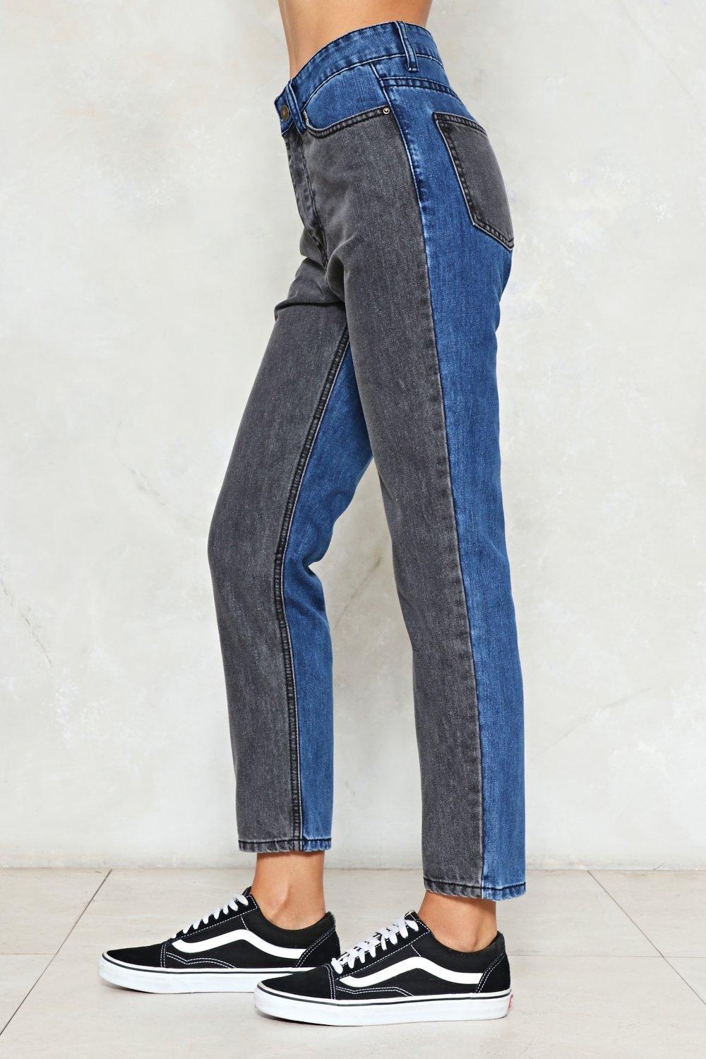 two tone denim