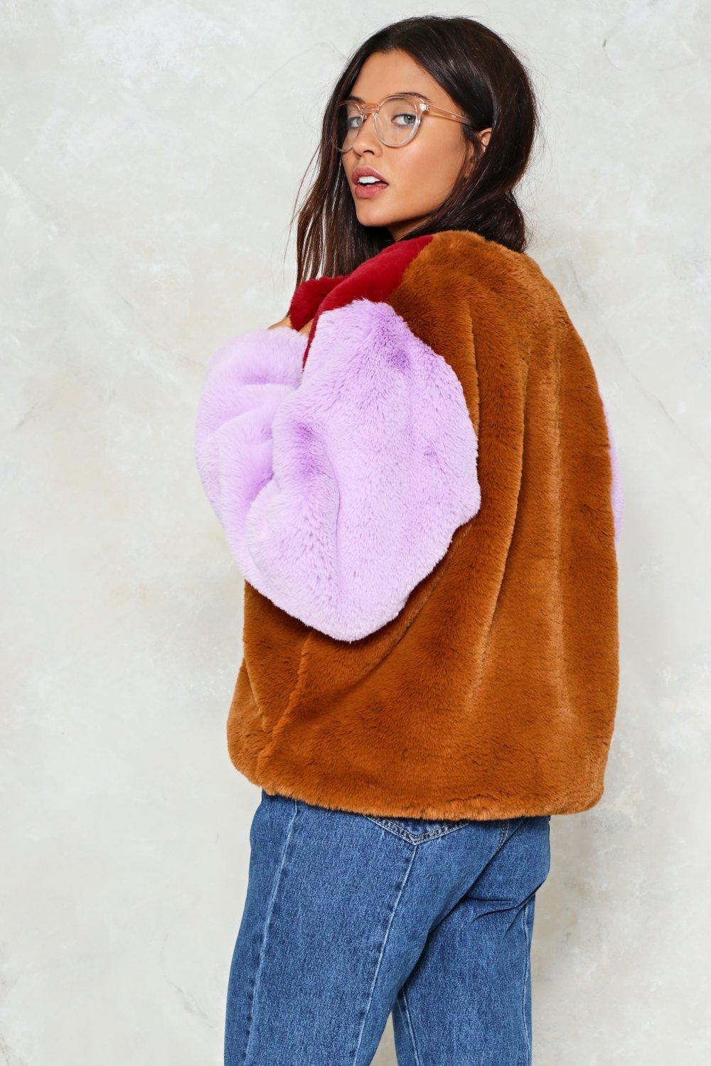 soft faux fur coat