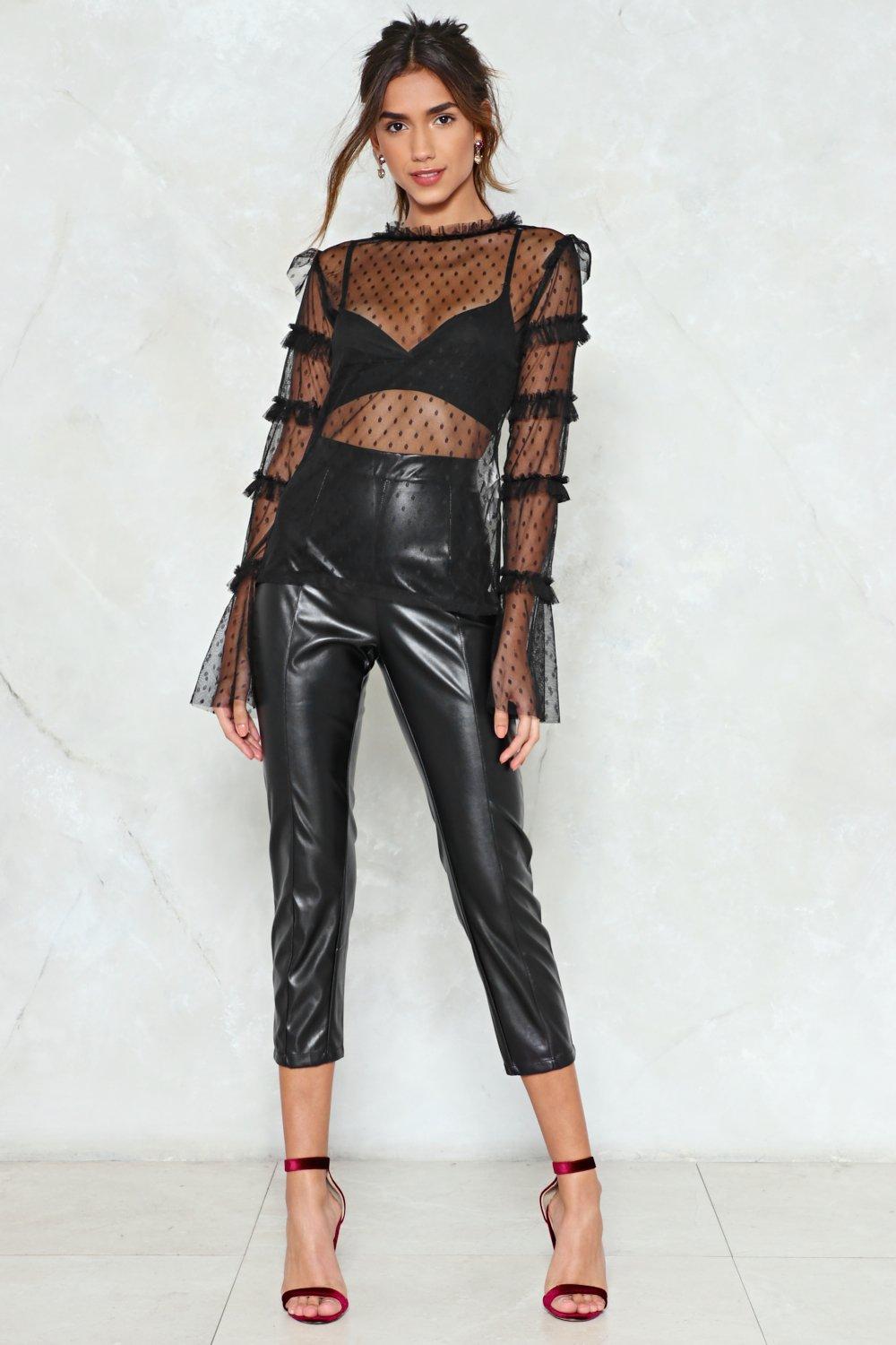 nasty gal mesh top