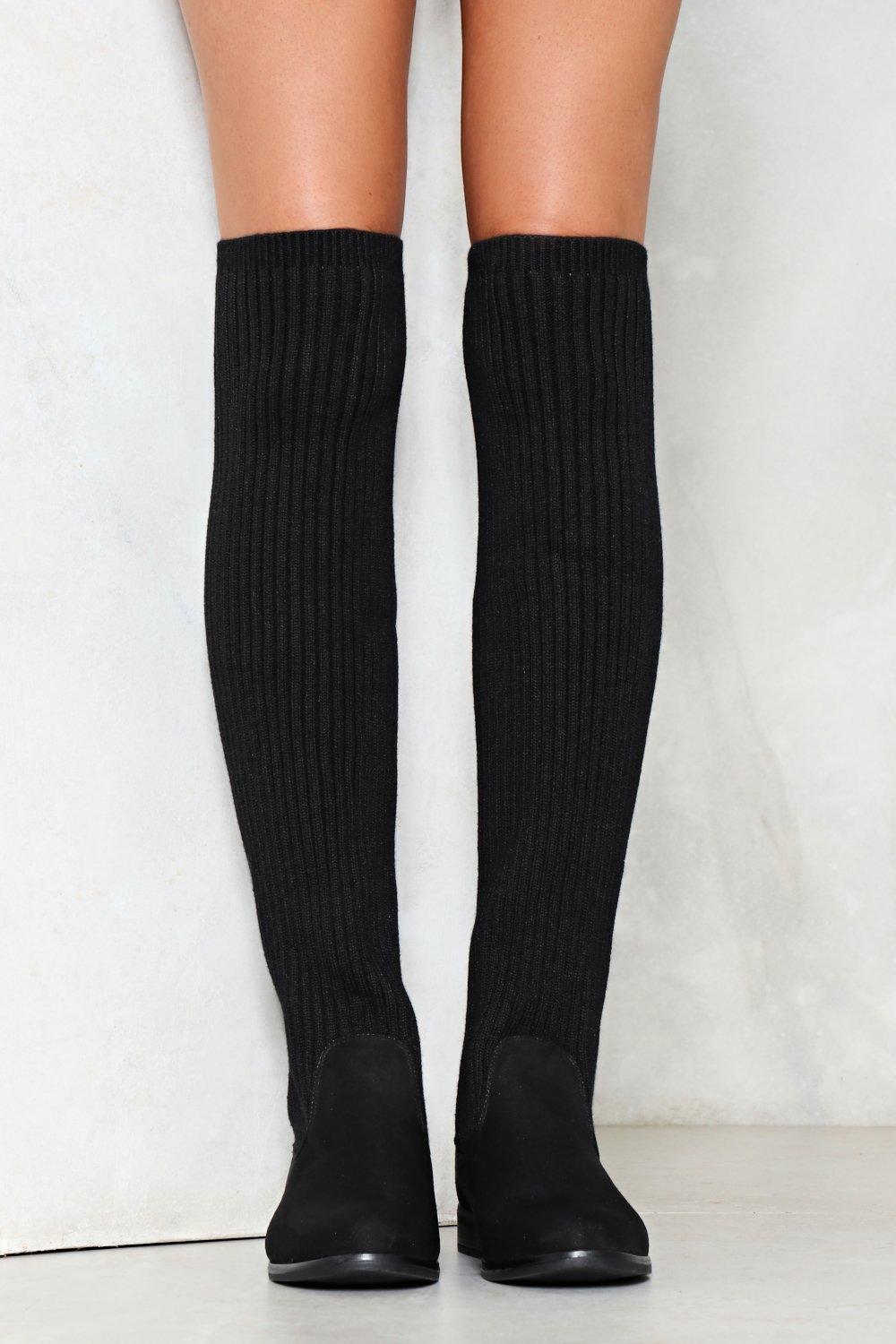 knee length sock boots