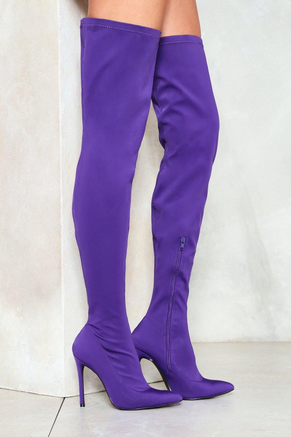 nasty gal thigh high boots