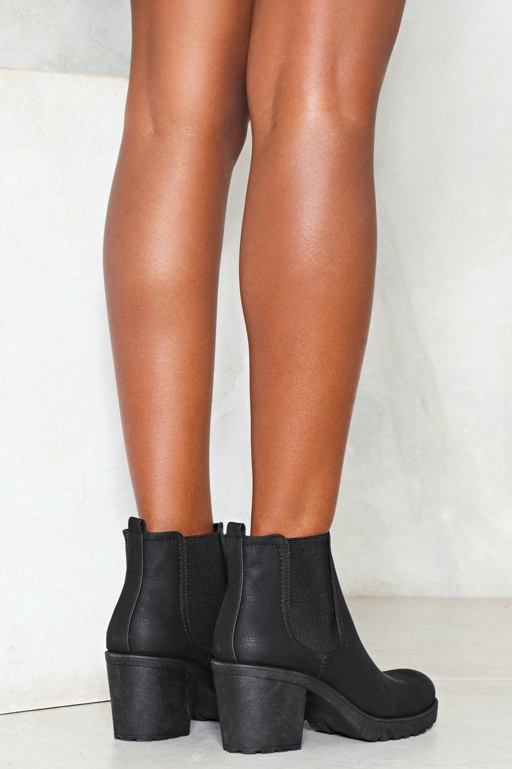 vegan leather ankle boots