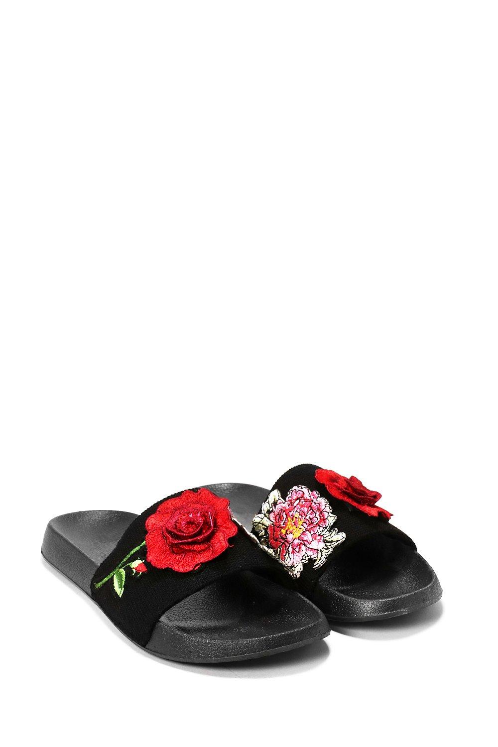 red rose sandals