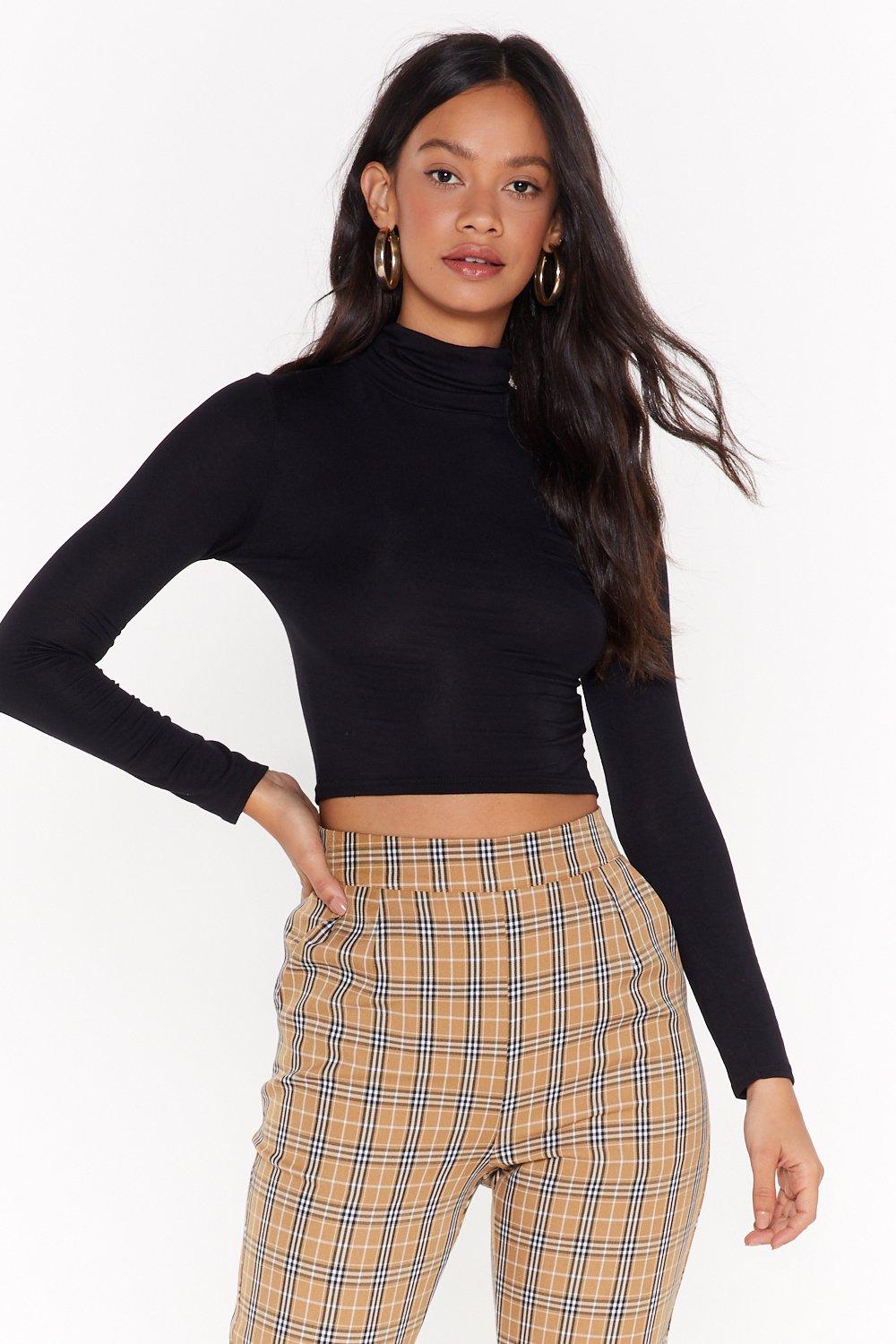fitted turtleneck