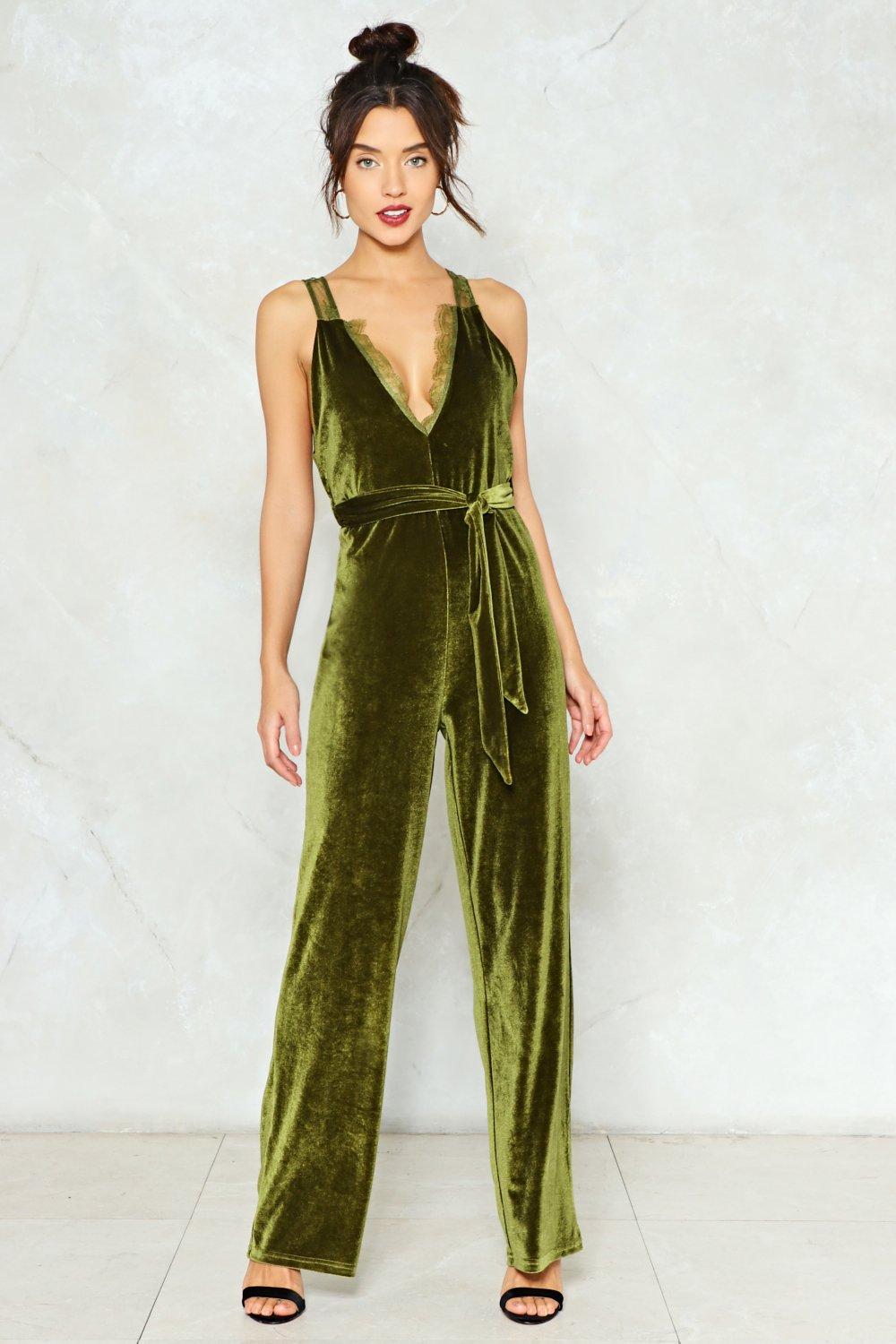 velvet jumpsuit