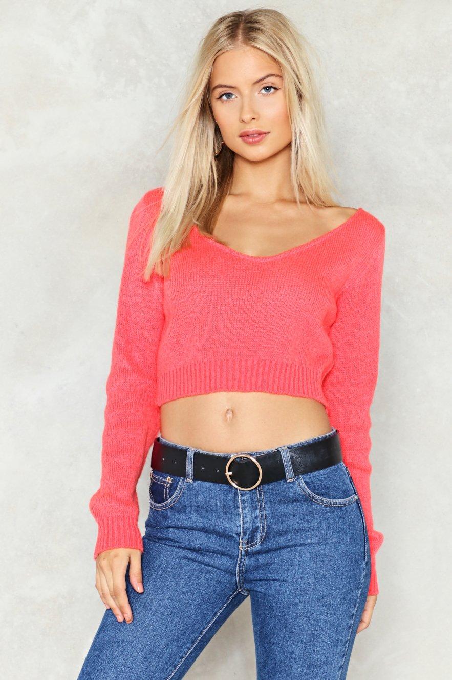 nasty gal cropped sweater