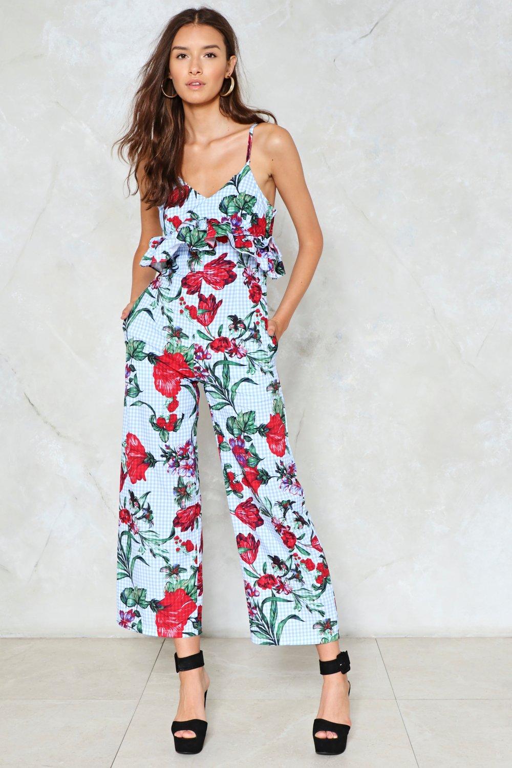 jumpsuit floral lang