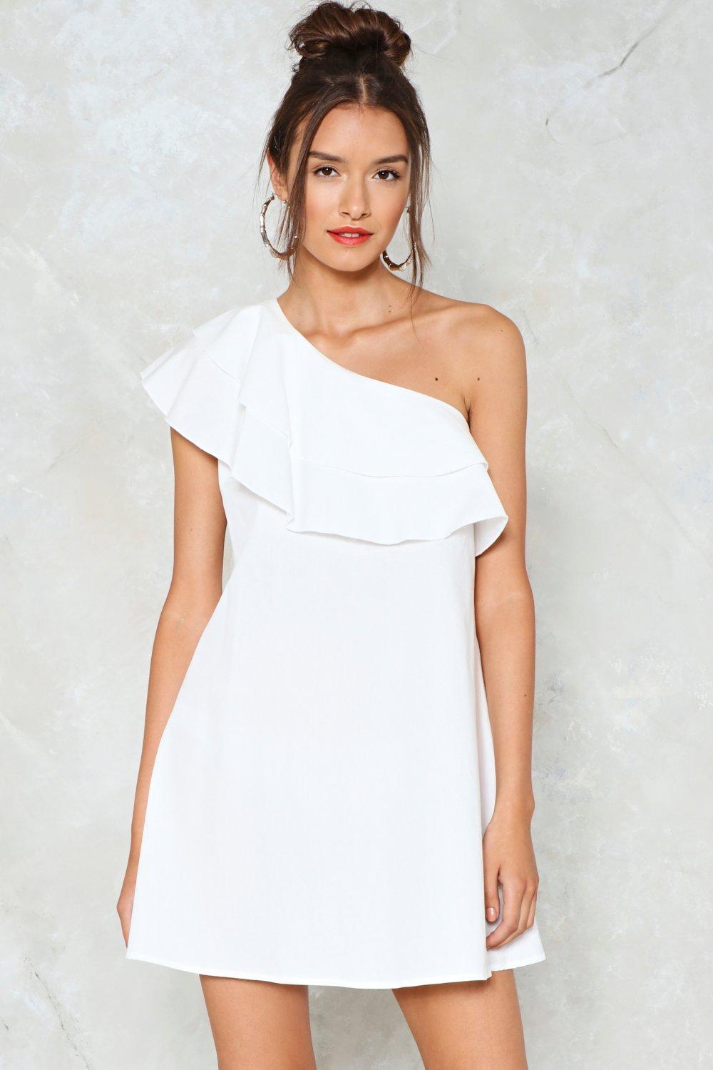 White One Shoulder Dresses for Women