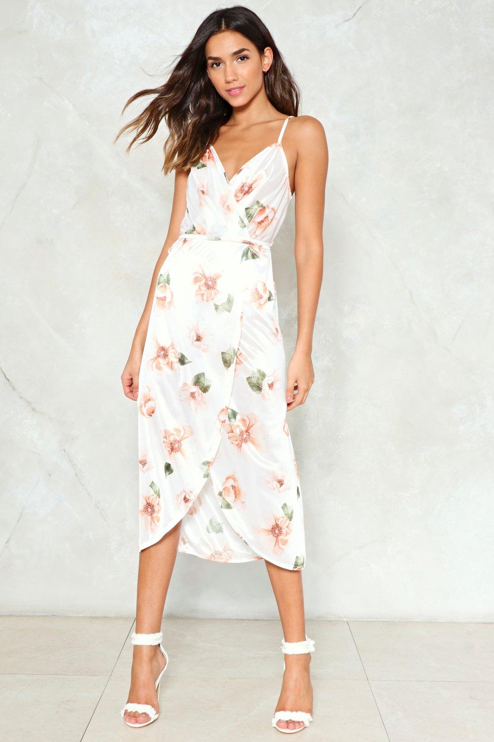 floral slip dress