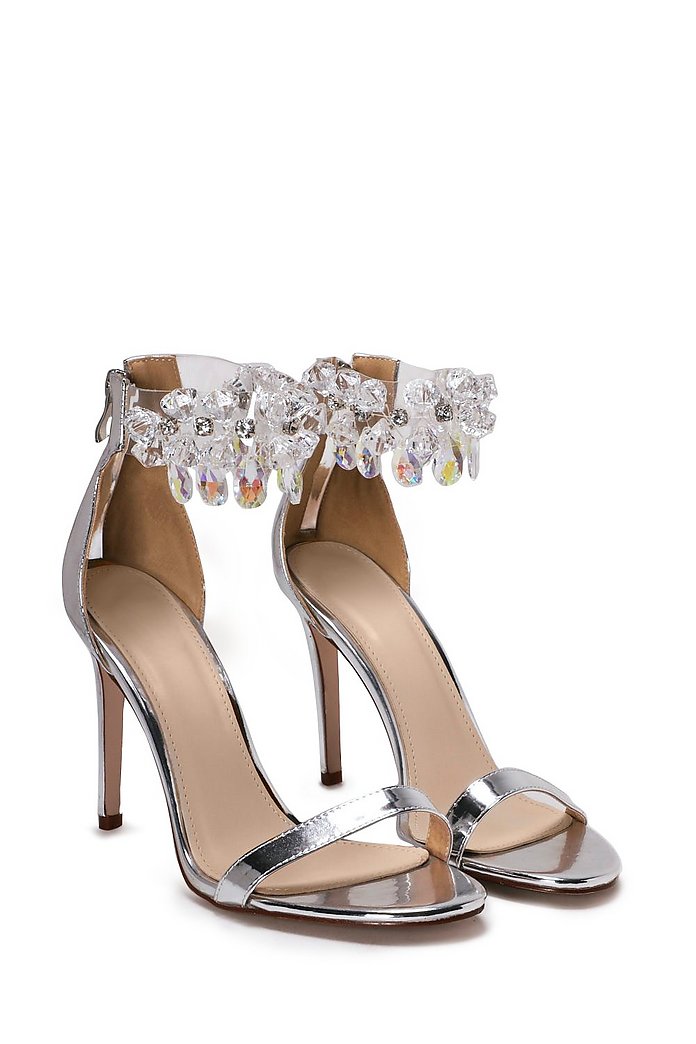 Silver Diamond Heels