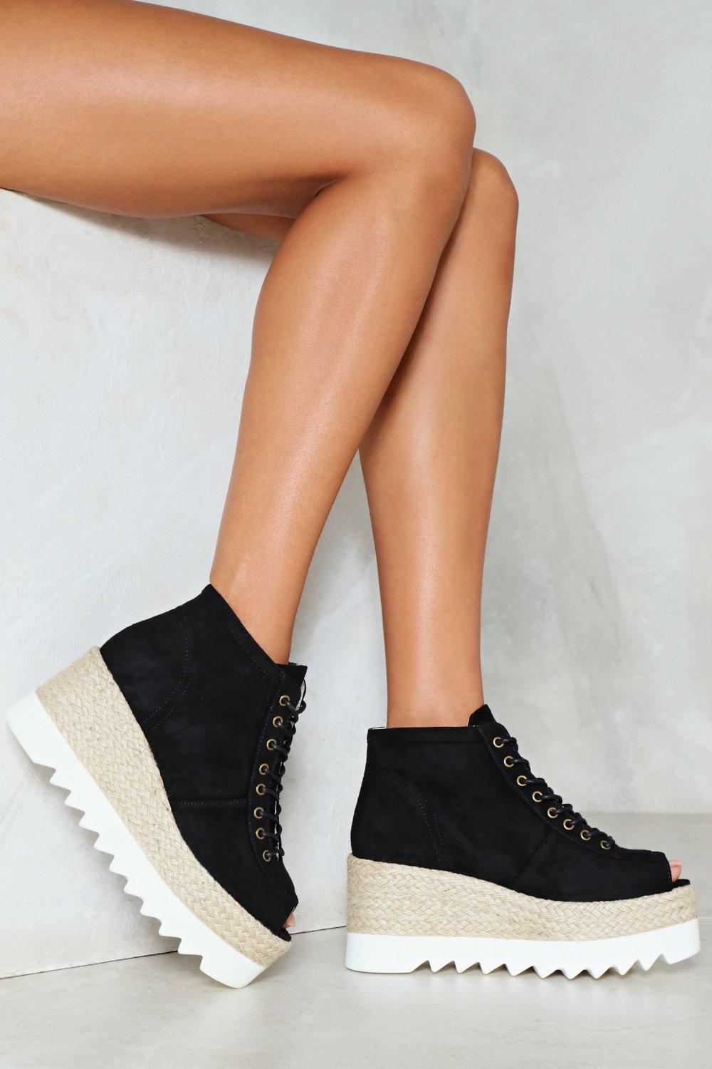 nasty gal platform sneakers