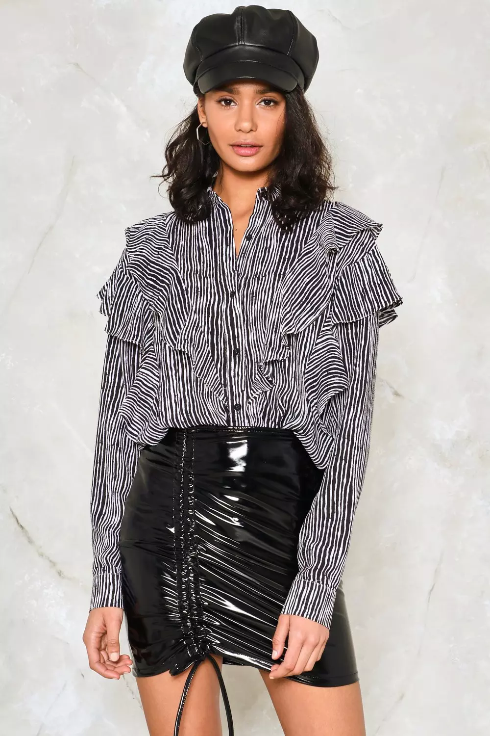 You Can T Hurry Love Vinyl Skirt Nasty Gal