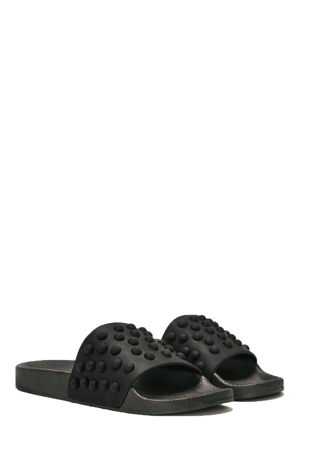 studded slide sandals