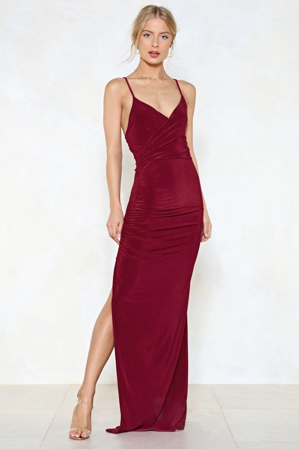 fitted maxi dress