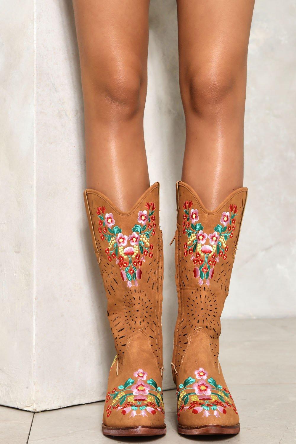 floral western boots