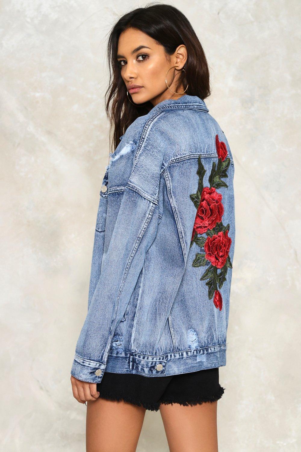 embroidered jeans jacket