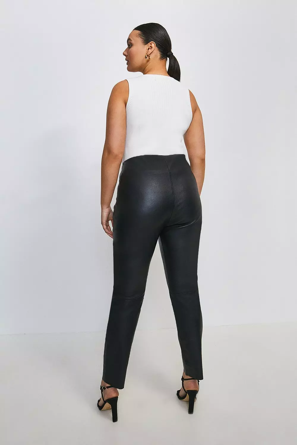 Karen millen leather on sale trousers