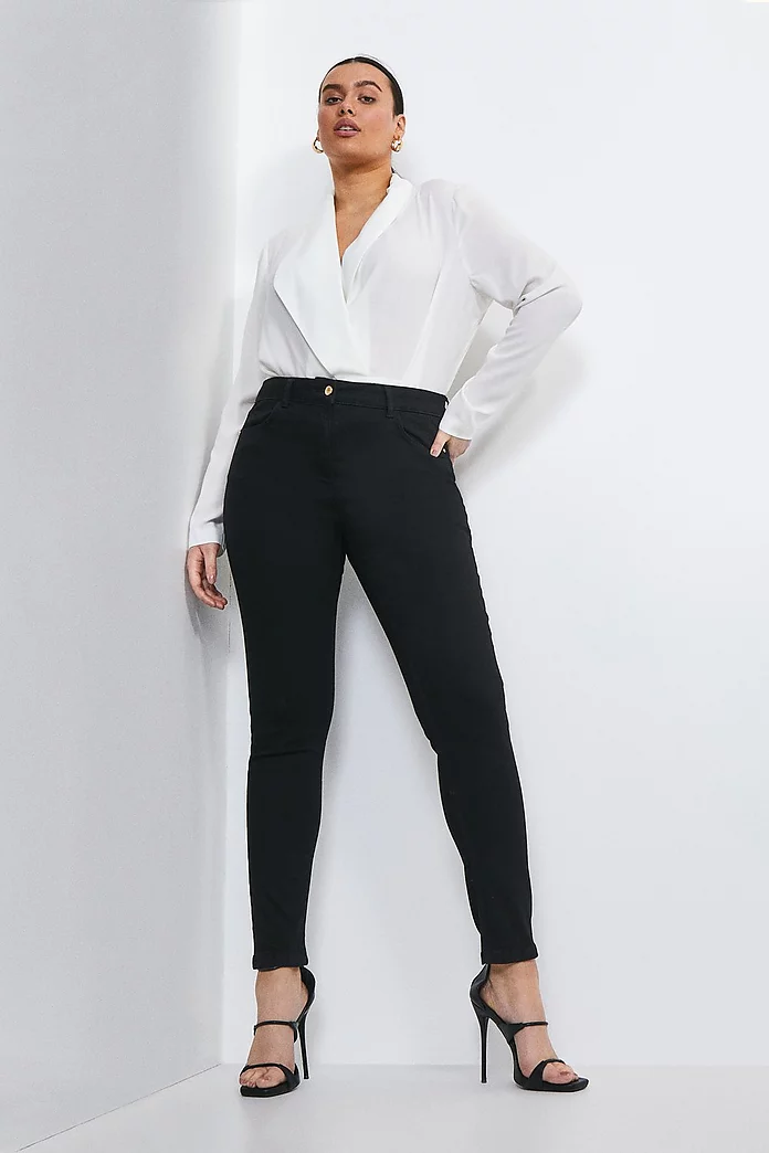 Dripping koste Mundskyl Plus Size High Rise Skinny Jeans | Karen Millen