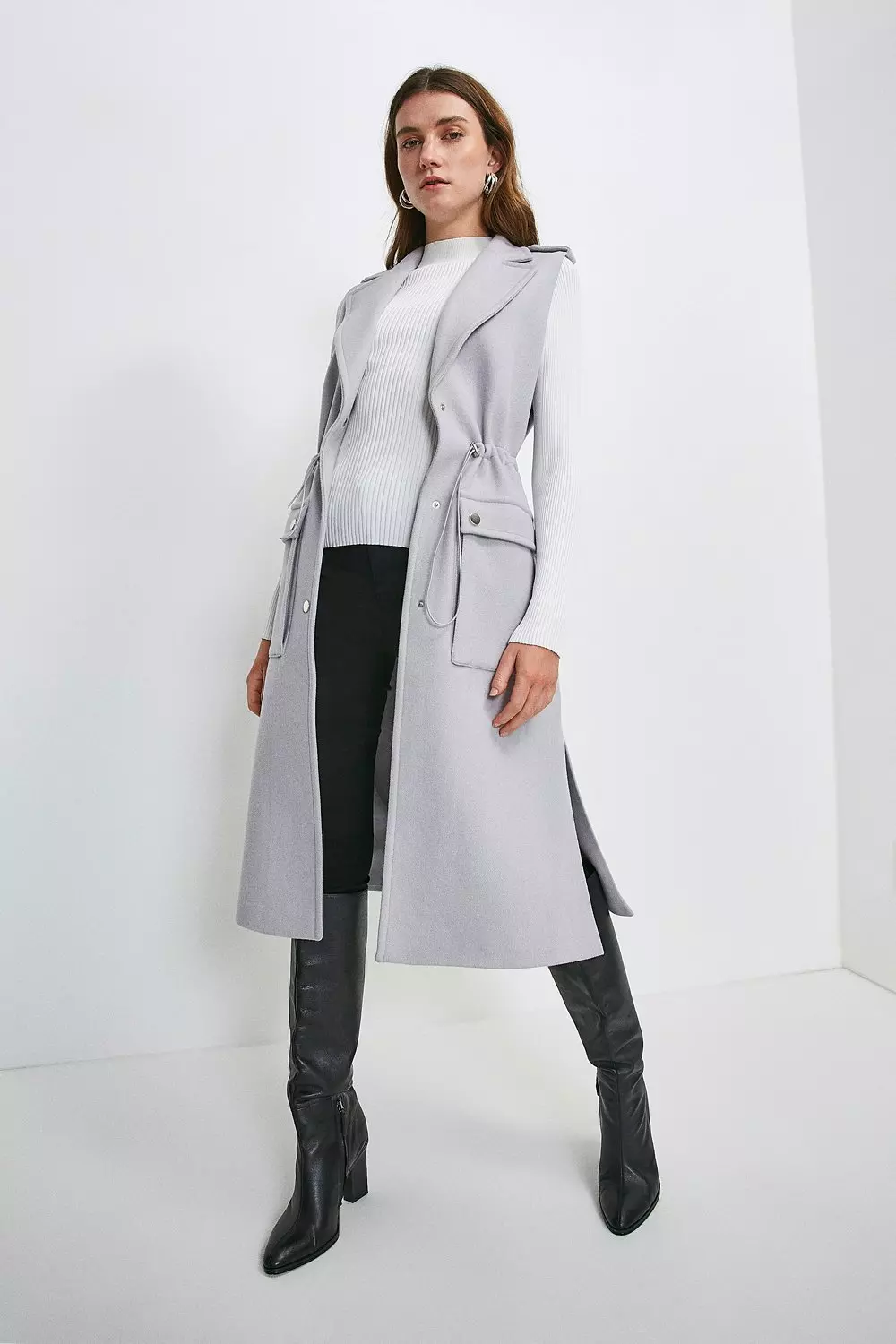 Long 2025 sleeveless coat