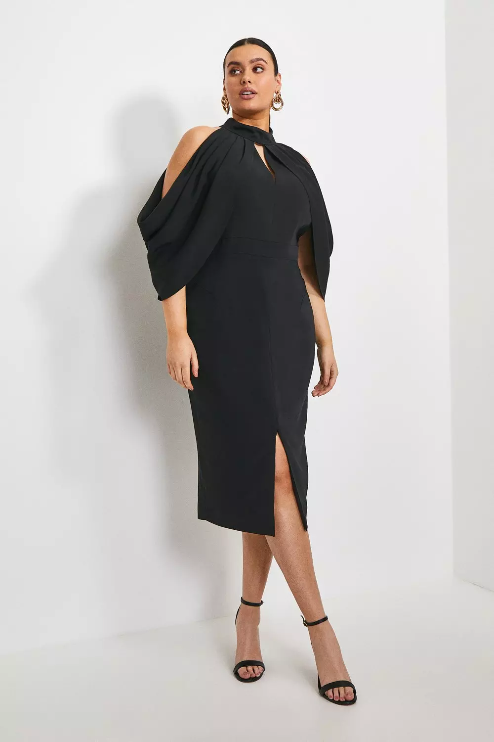 Karen millen on sale cold shoulder dress