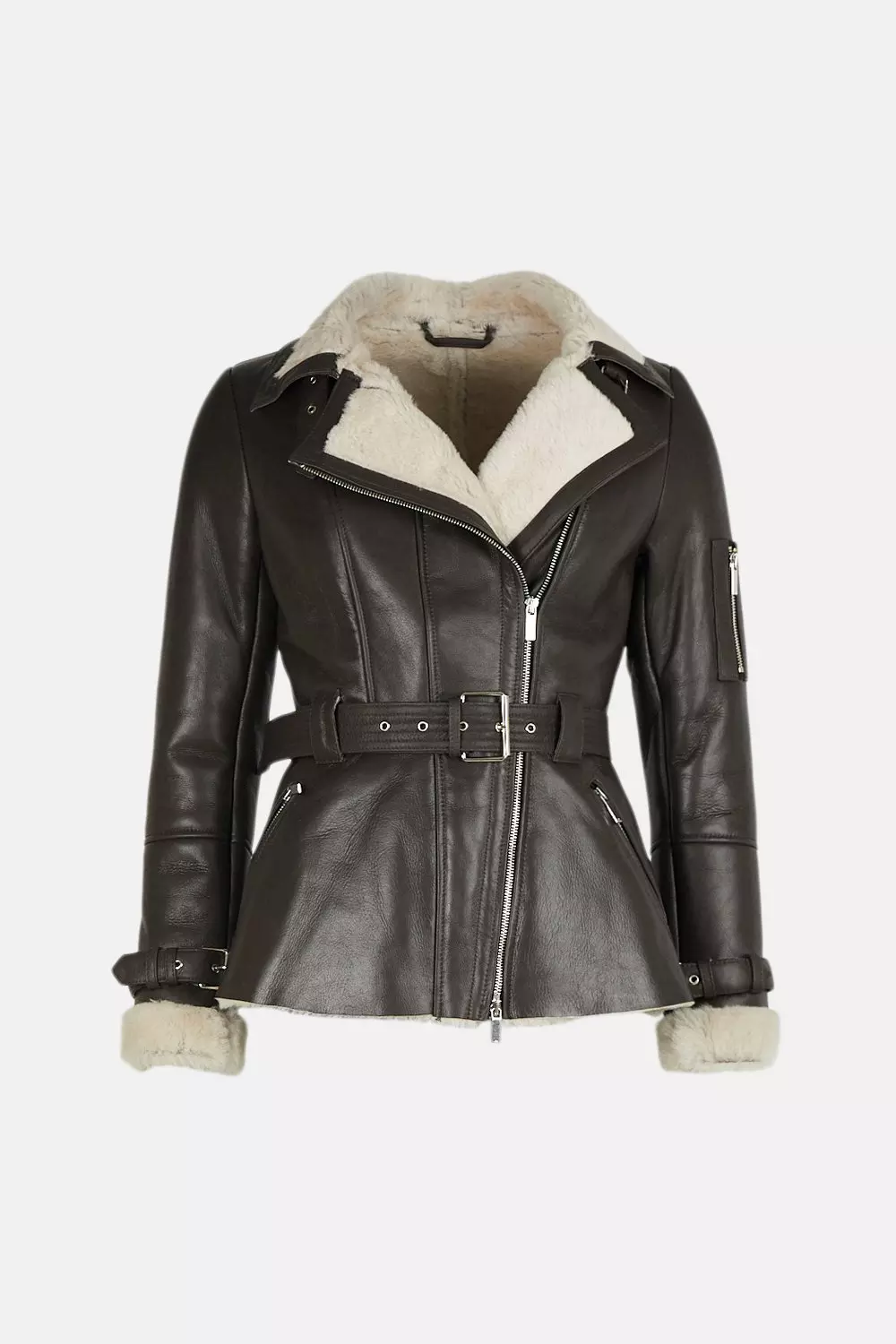 Karen millen wool aviator on sale jacket