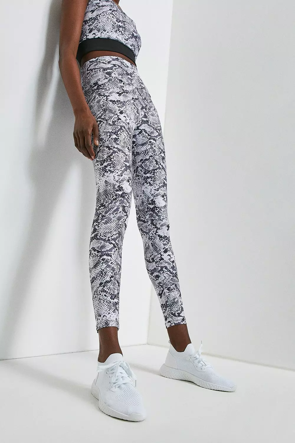 Snake Print Sports Legging | Karen Millen