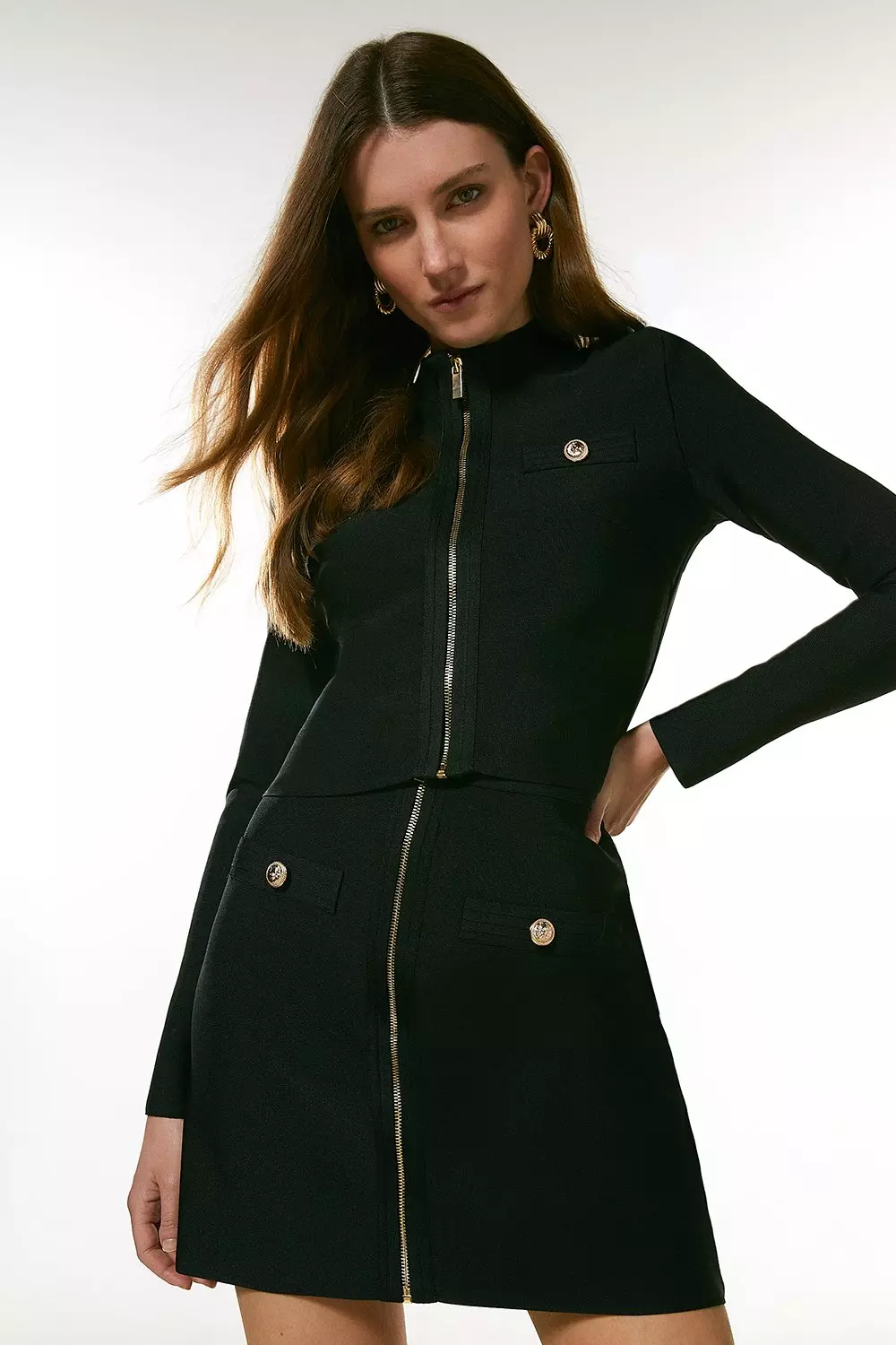 Karen millen military on sale jacket