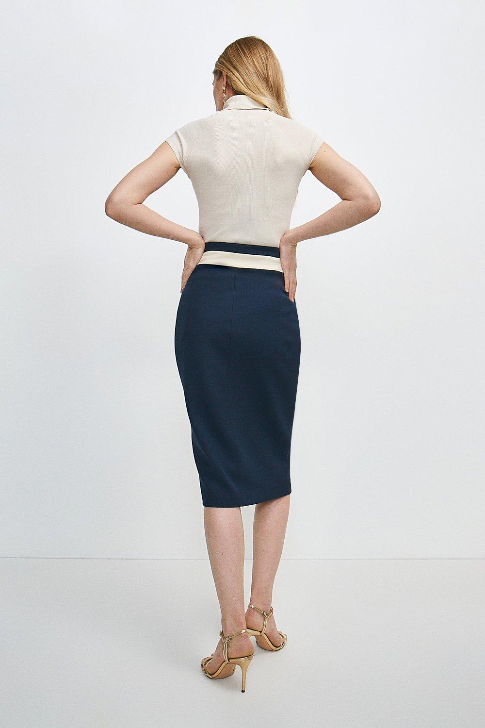 navy pencil skirt next