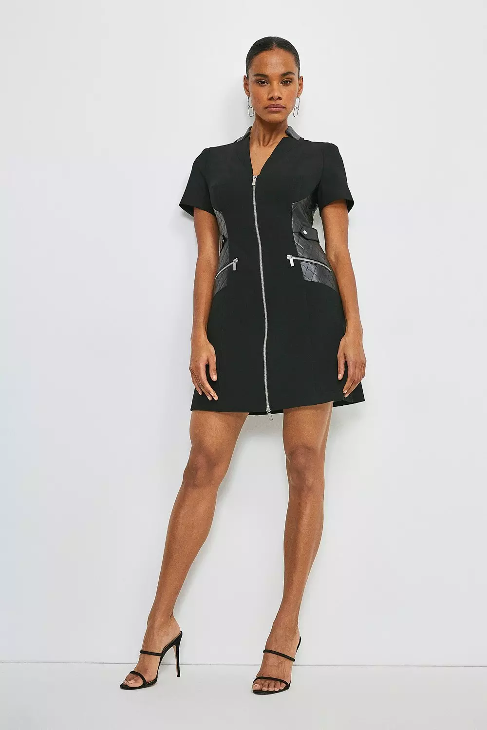 Karen millen shop black zip dress