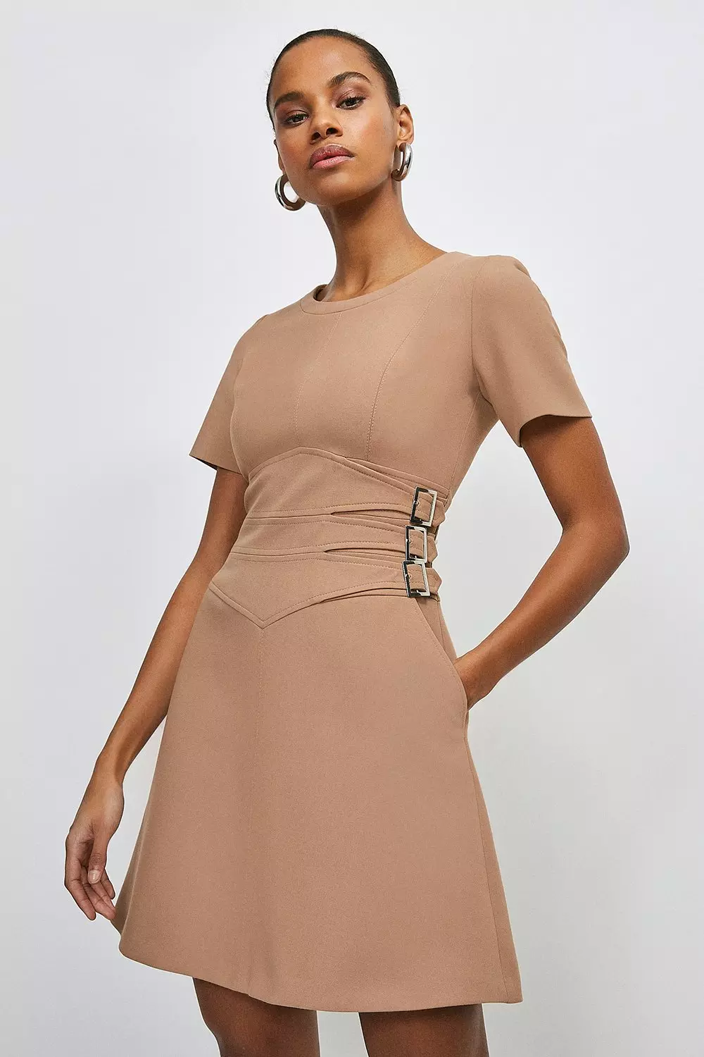 Karen millen 2025 beige dress