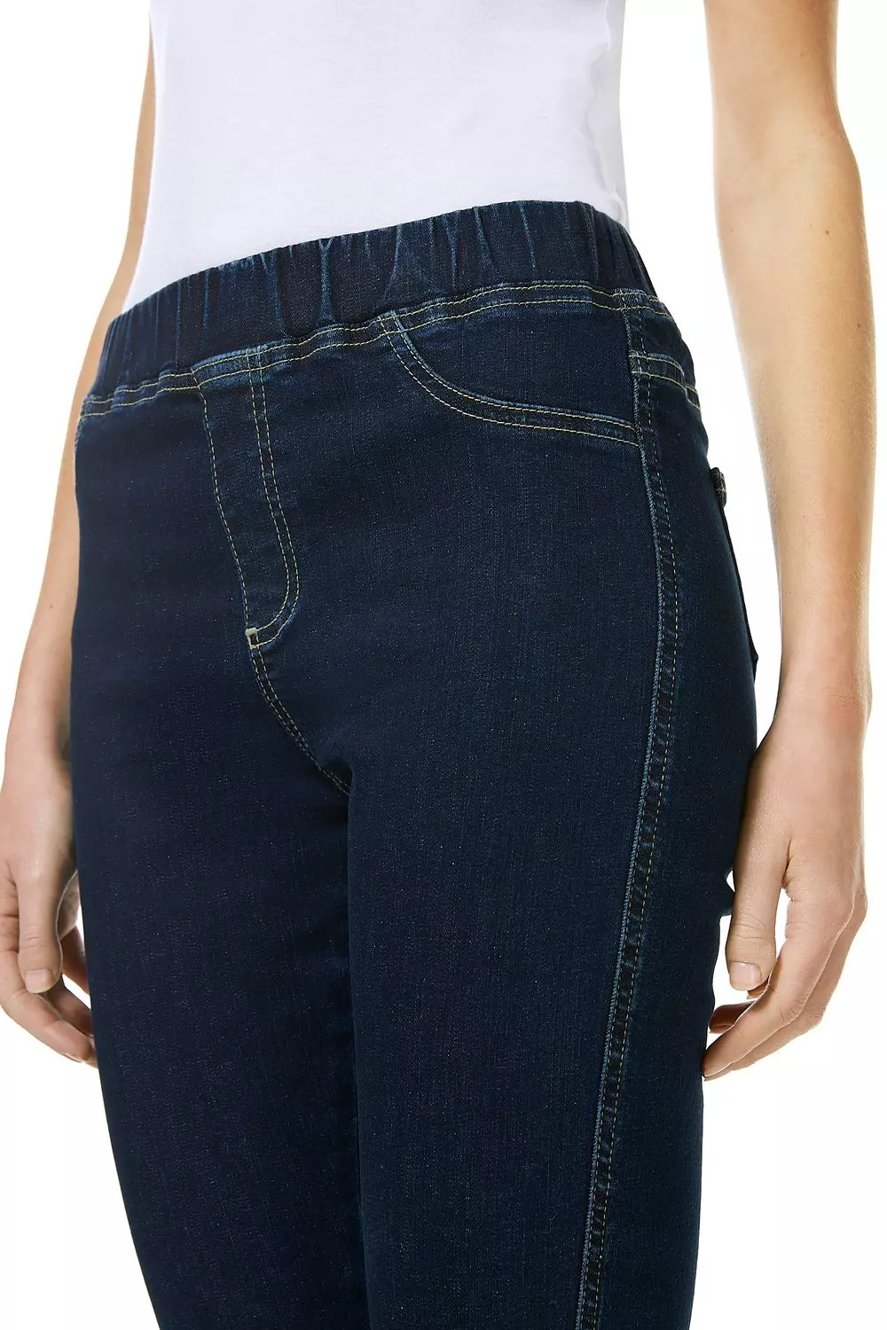 Pull on stretch store jeans