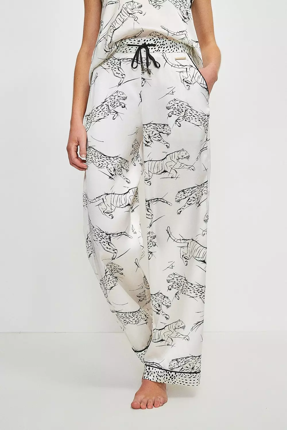 Satin discount pj trousers