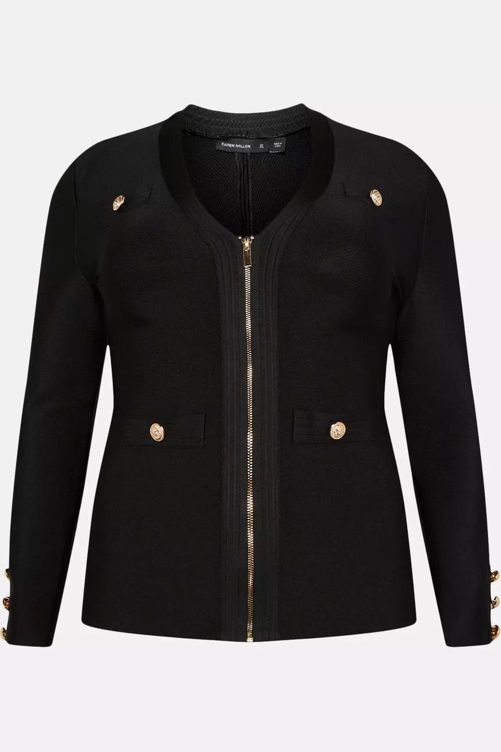 Karen millen zip sale tailored jacket