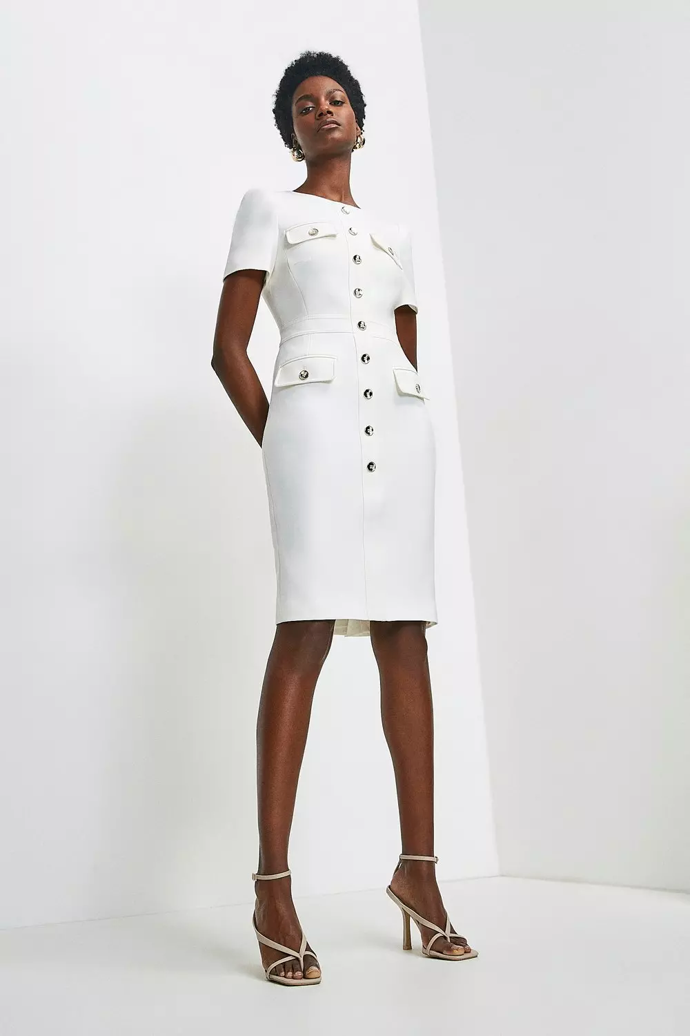 Karen millen shop ivory dress