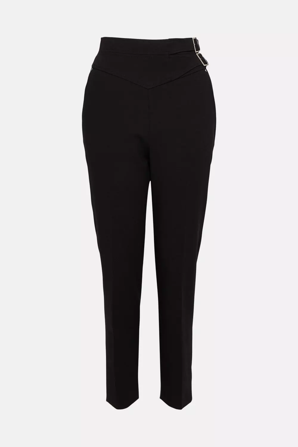 Plus Size Compact Stretch Tailored Flared Pants