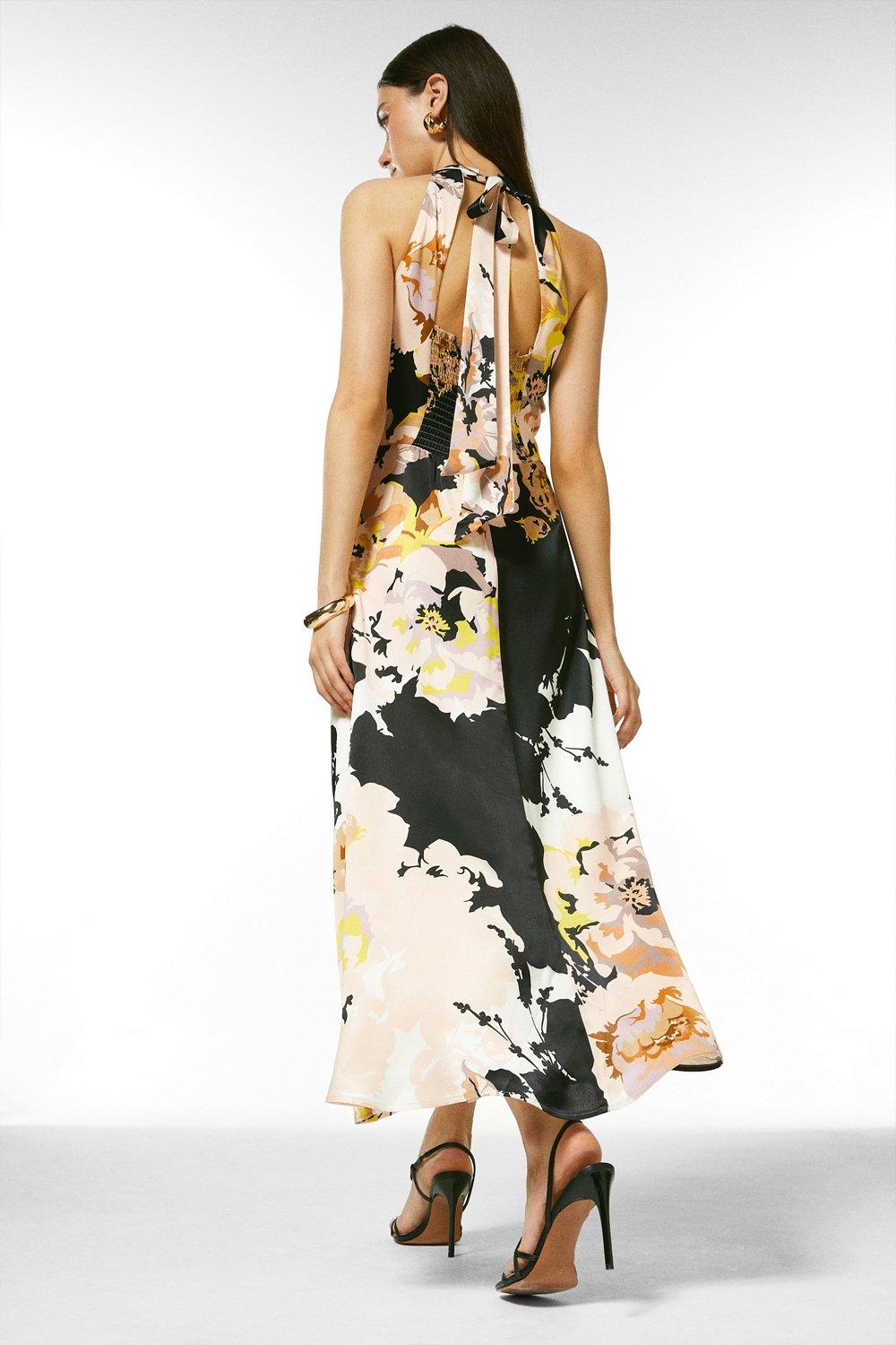 halter neck frock