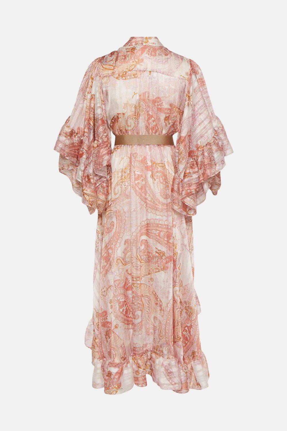 kimono dress pink