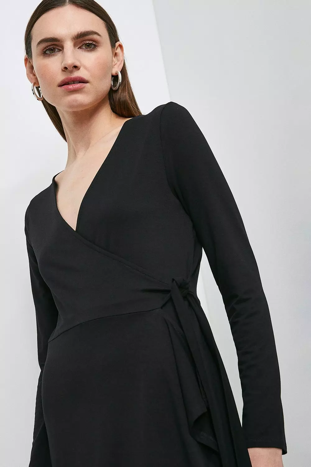 Long sleeve jersey on sale dress