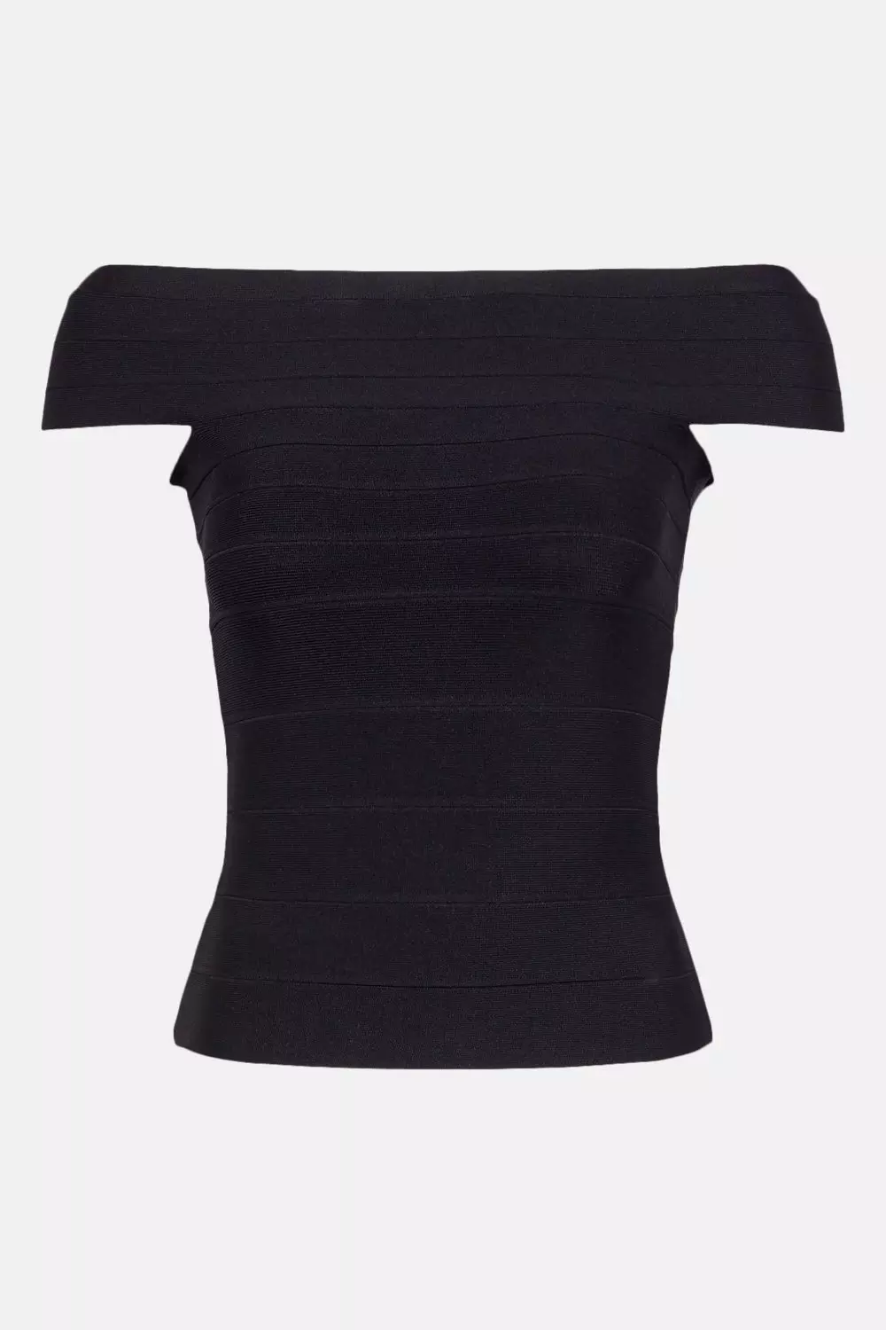 Karen millen hot sale black bardot top