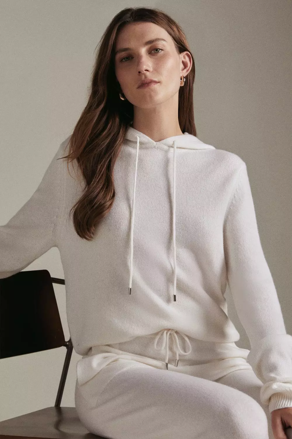 Cashmere hooded sale top