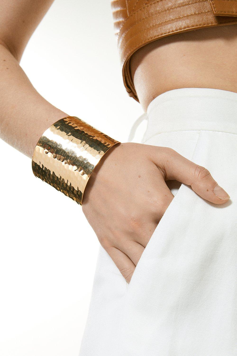 Gold Plated Textured Cuff