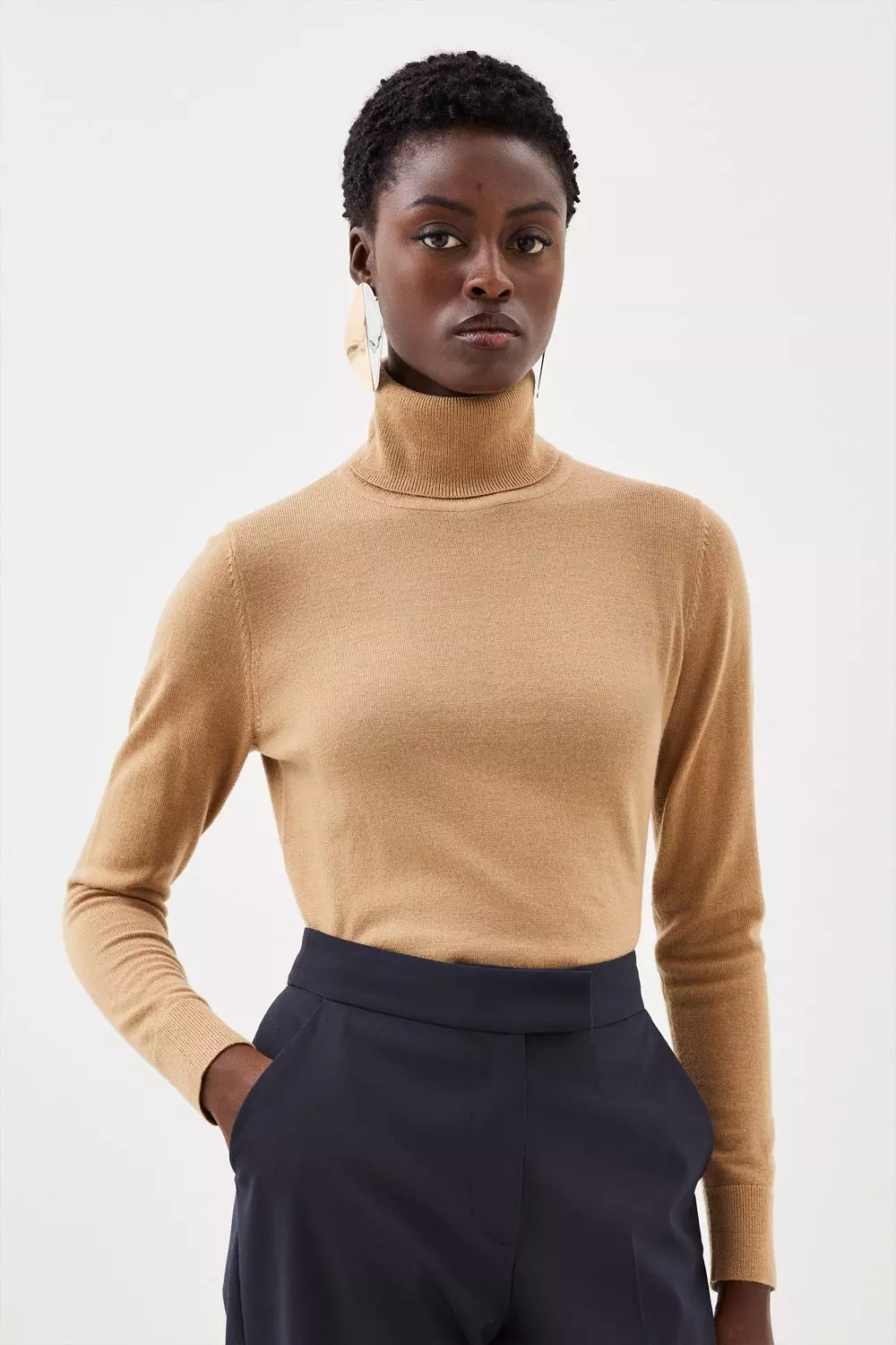 Merino hot sale polo neck