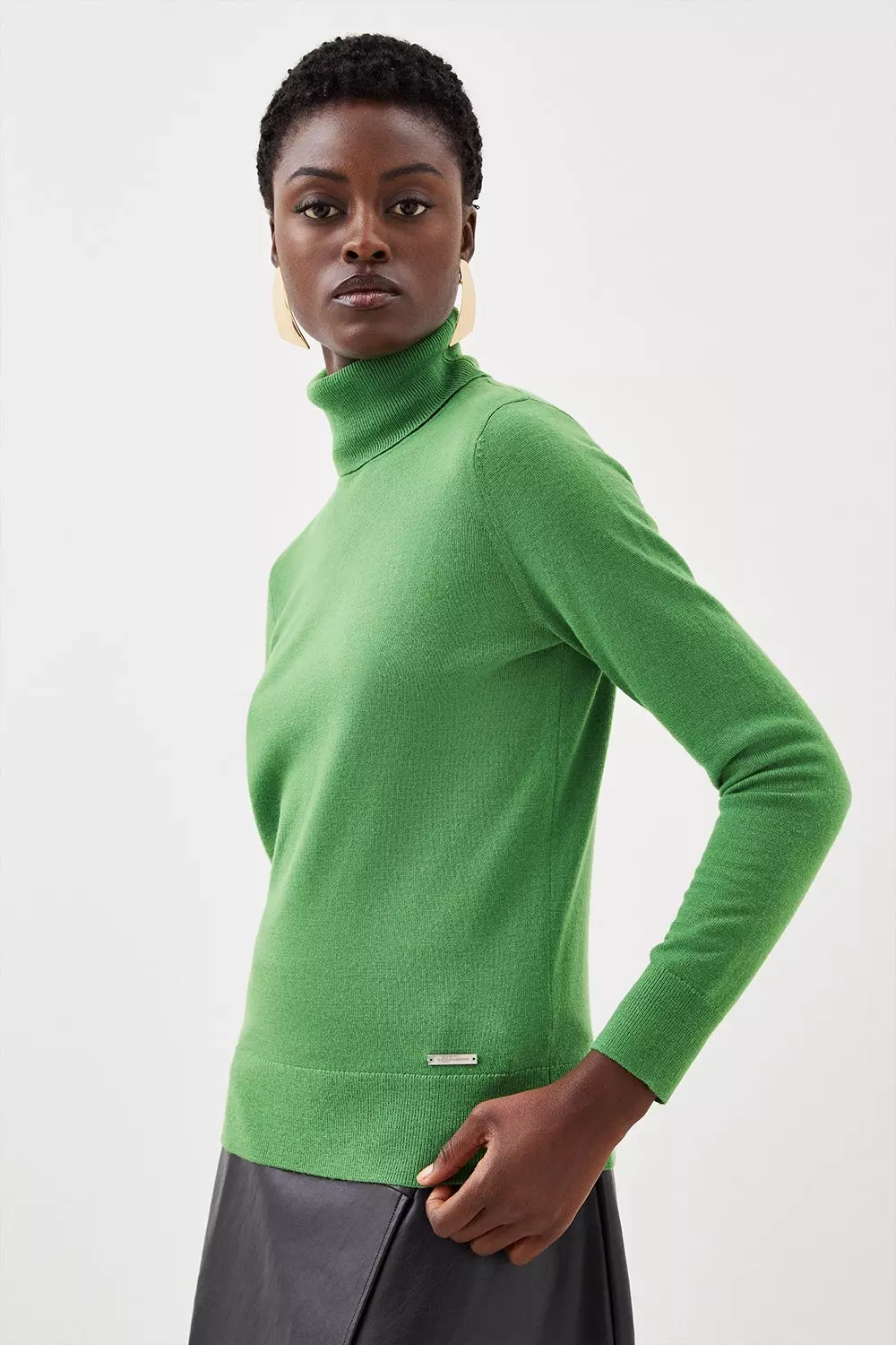 Karen millen clearance roll neck jumper