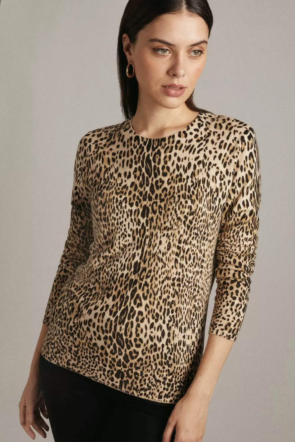 Warehouse animal clearance print jumper