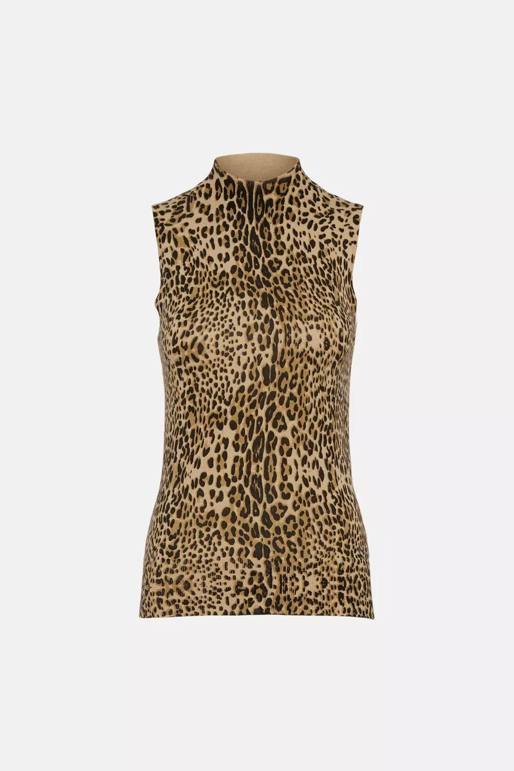 Leopard print hotsell sleeveless top