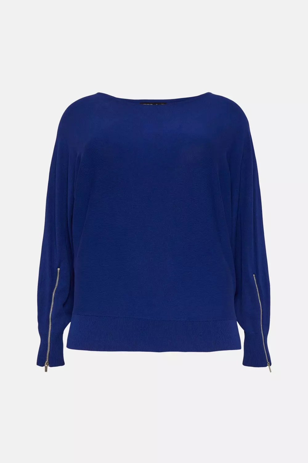 Curve Viscose Blend Knit Batwing Sleeve Jumper Karen Millen