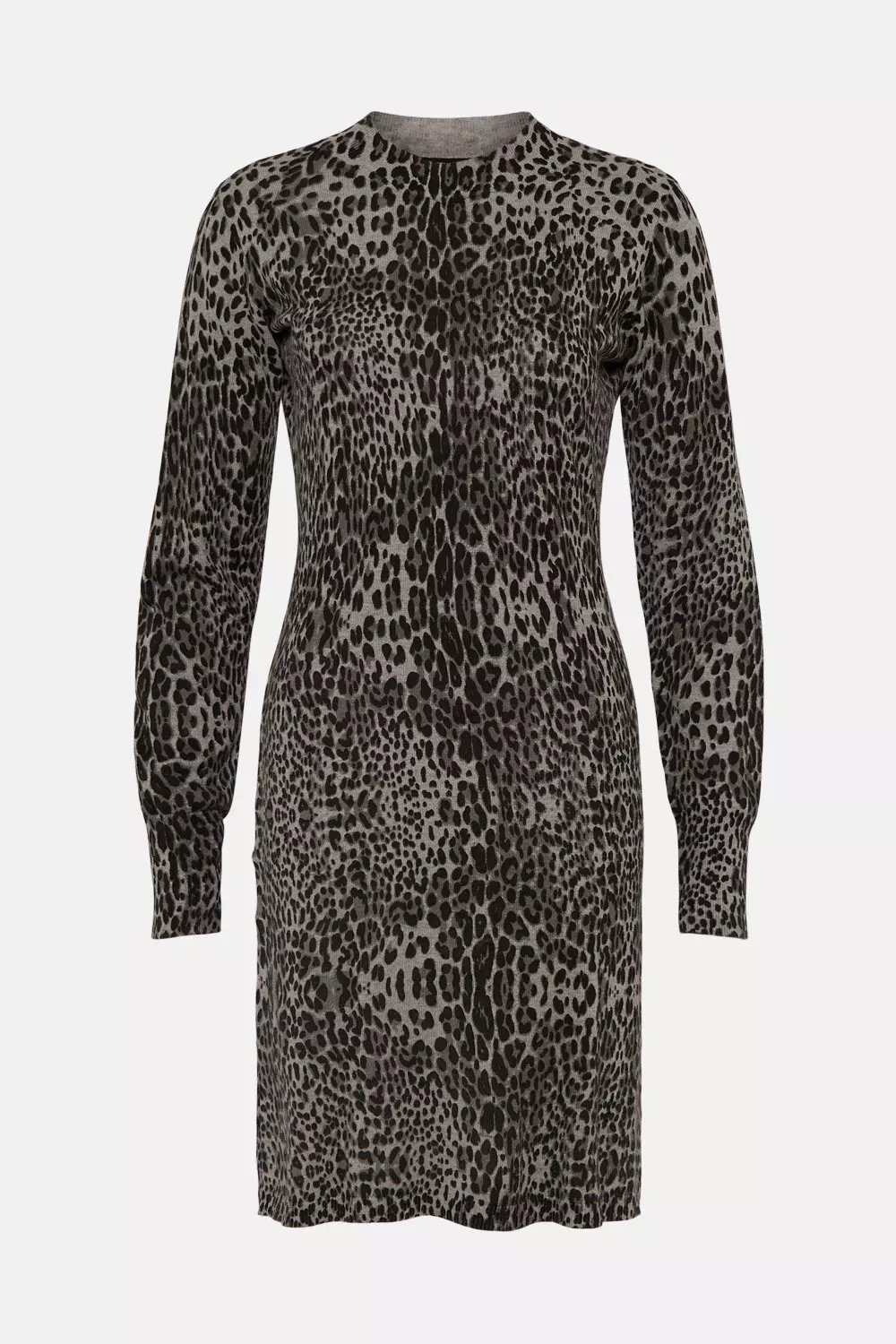 Warehouse leopard best sale print knit dress