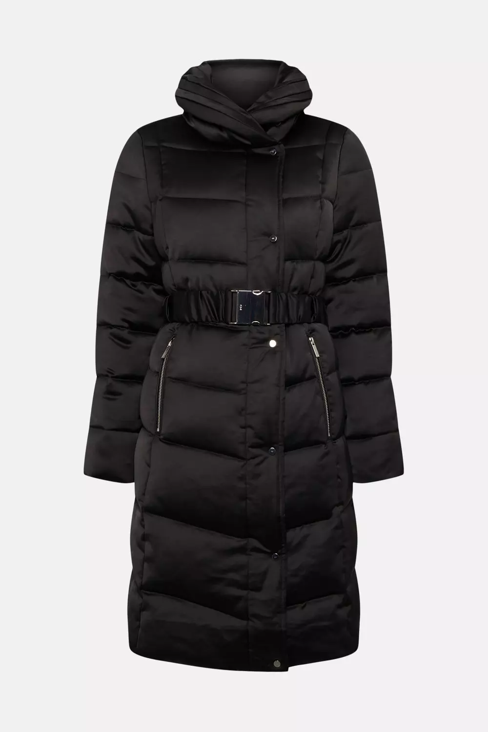 Karen millen belted hot sale puffer jacket