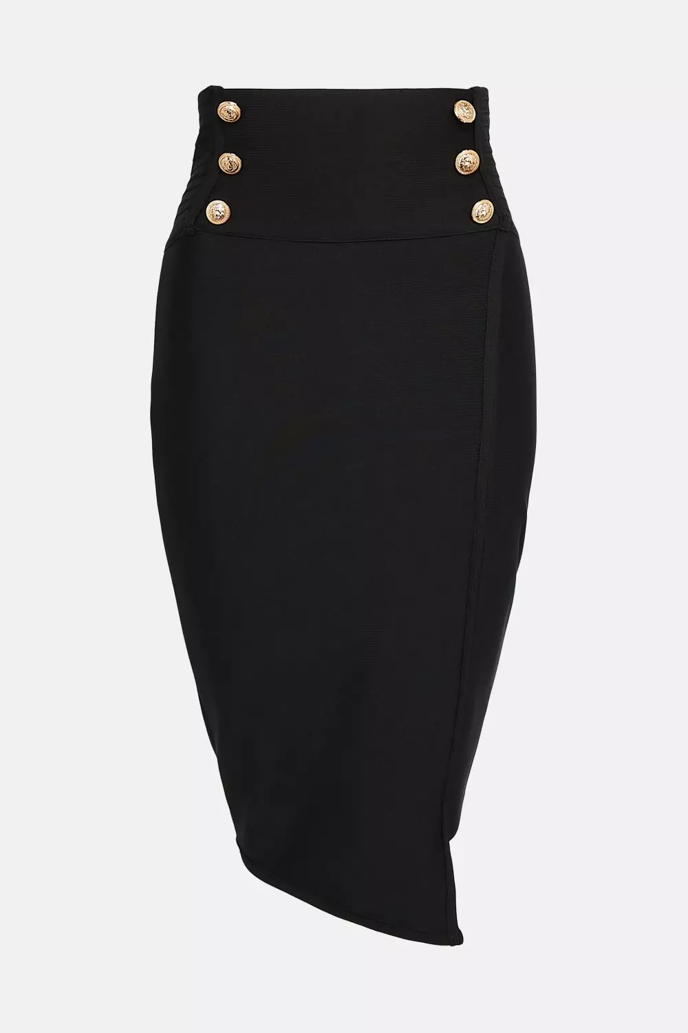 Black bandage skirt high waist sale